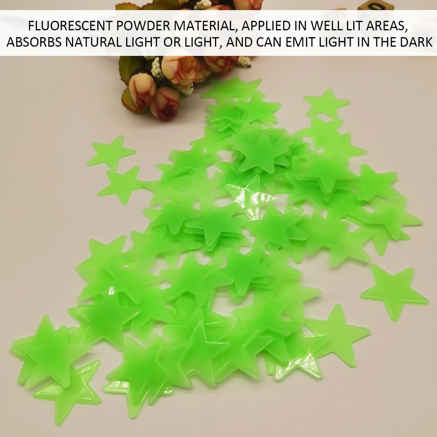 100 sztuk fluorescencyjnych gwiazd, 1 sztuka fluorescencyjnego księżyca, świecące naklejki w ciemności, koc z gwiazdami świecącymi w ciemności, refleksyjne naklejki z gwiazdami