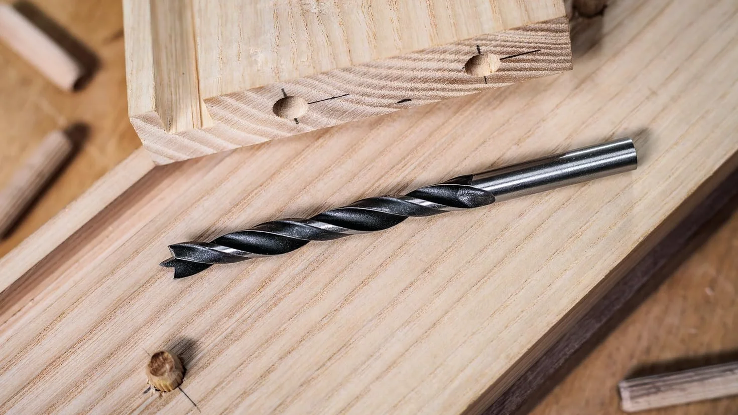Bosch 1x Wiertło PRO Wood Brad Point (do Miękkie drewno, Ø 3,00 mm, Professional Akcesoria Wiertarki/Wkrętarki)
