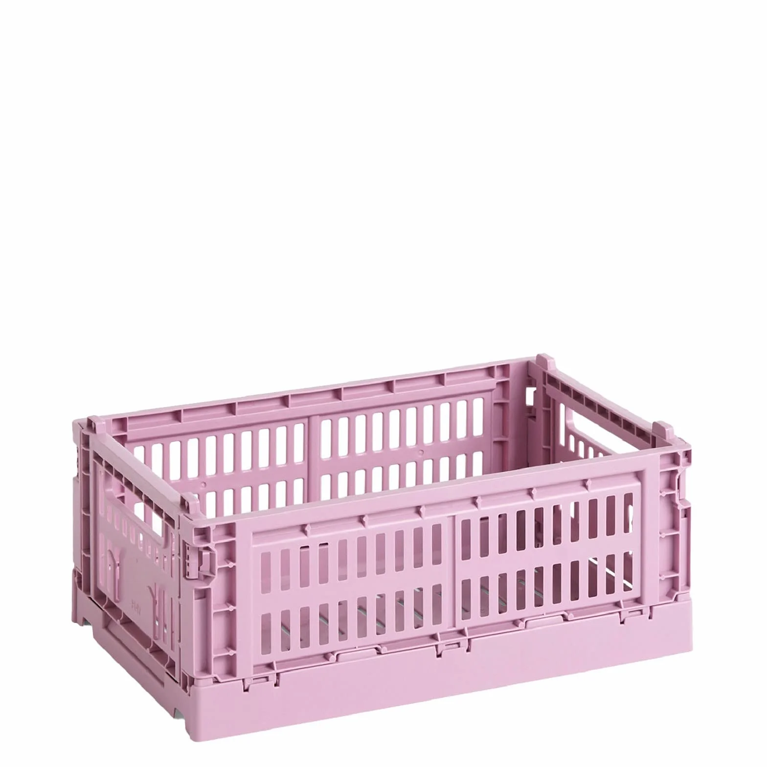 Hay Colour Crate S skrzynka transportowa z polipropylenu pochodzącego z recyklingu w kolorze Dusty Rose