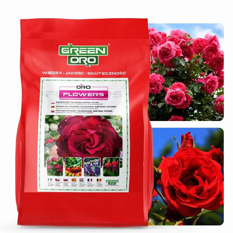 ORO FLOWERS 5KG – Długodziałający specjalistyczny nawóz do róż i kwiatów rabatowych