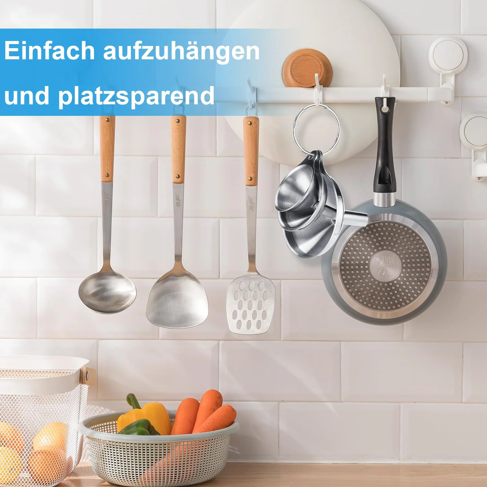 Lejki ze stali nierdzewnej 3 sztuki z zestawem 2 szczotek do czyszczenia 7,5/5,5/4,5 cm