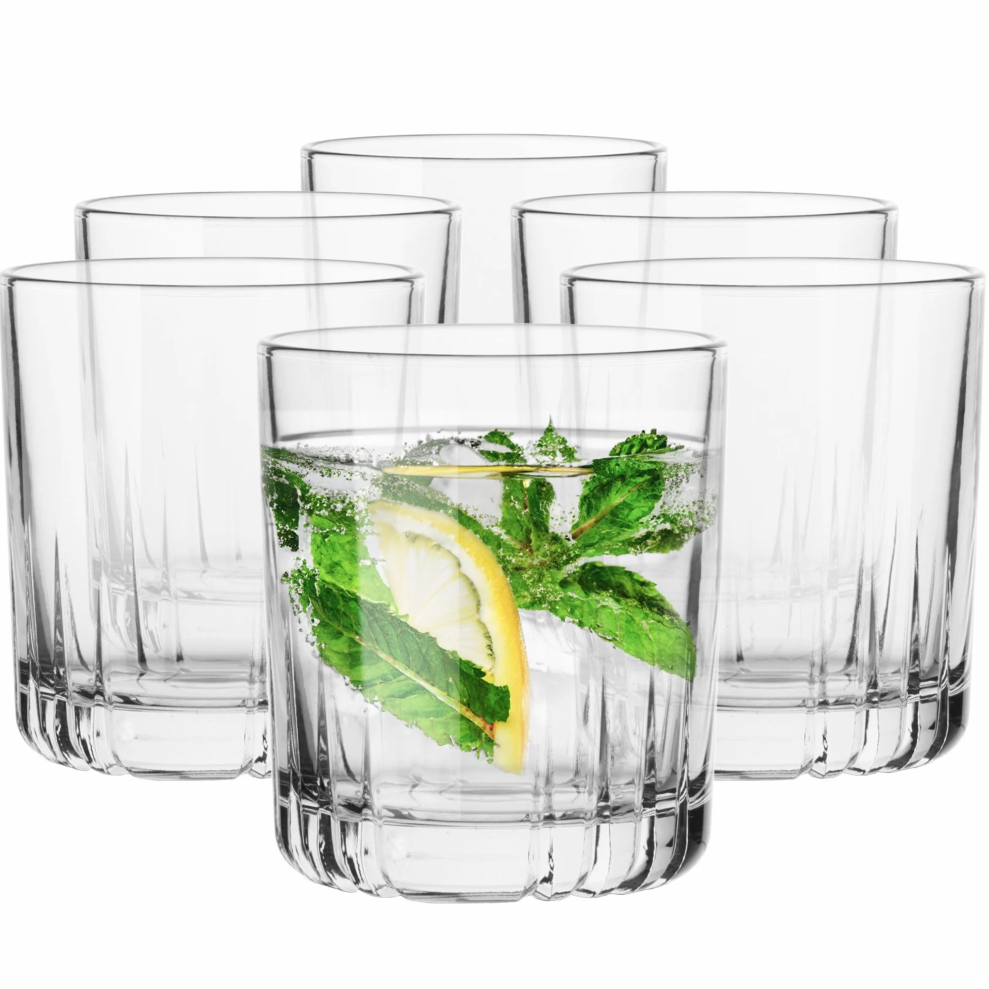 Szklanki do Wody 280 ml Zestaw 6 Sztuk Szkło Przeźroczyste Gina