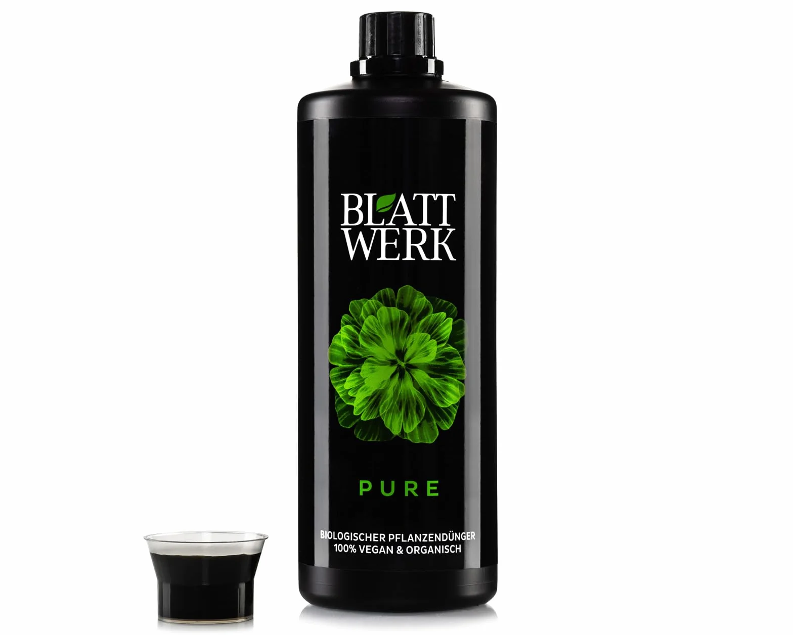 BLATTWERK Pure Bio uniwersalny nawóz płynny do roślin pokojowych, roślin kwitnących, trawników, owoców i warzyw – NPK nawóz do warzyw, pomidorów, nawóz do trawnika, nawóz do kwiatów, płynny nawóz bio