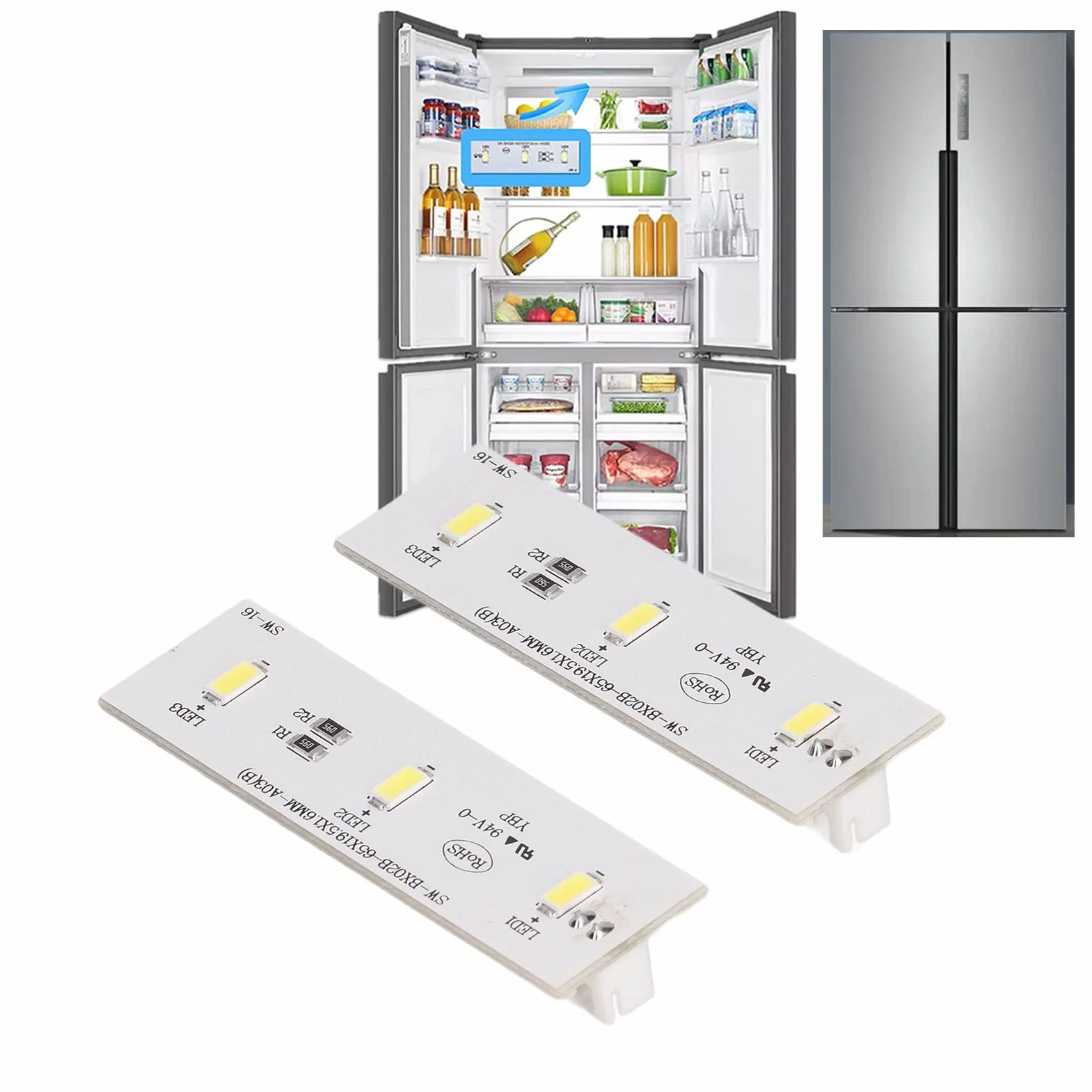 Taśmy LED do Lodówki Zamiennik SW BX02B DC 12 V Listwa świetlna