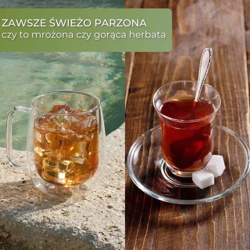 BRU Automat do herbaty sypkiej, ziół i torebek, herbata z dozownikiem gorącej wody i ekspresem, filtr wodny po naciśnięciu przycisku