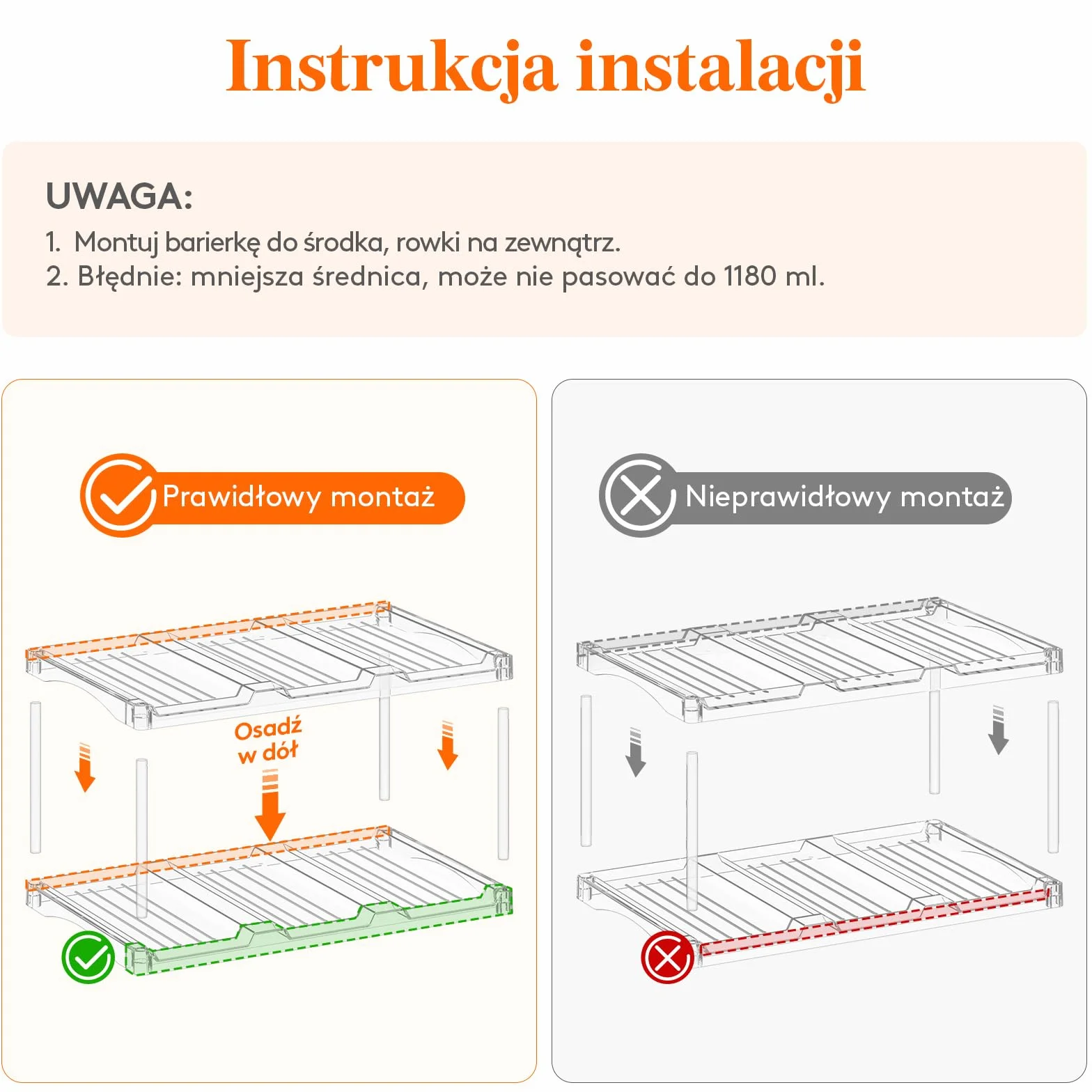 Lifewit Stosowany organizer do przechowywania butelek z wodą, uchwyt na butelki z winem do szafki, plastikowy organizer z dużą komorą na kubki, przezroczysty stojak na wino, uchwyt na kubki i