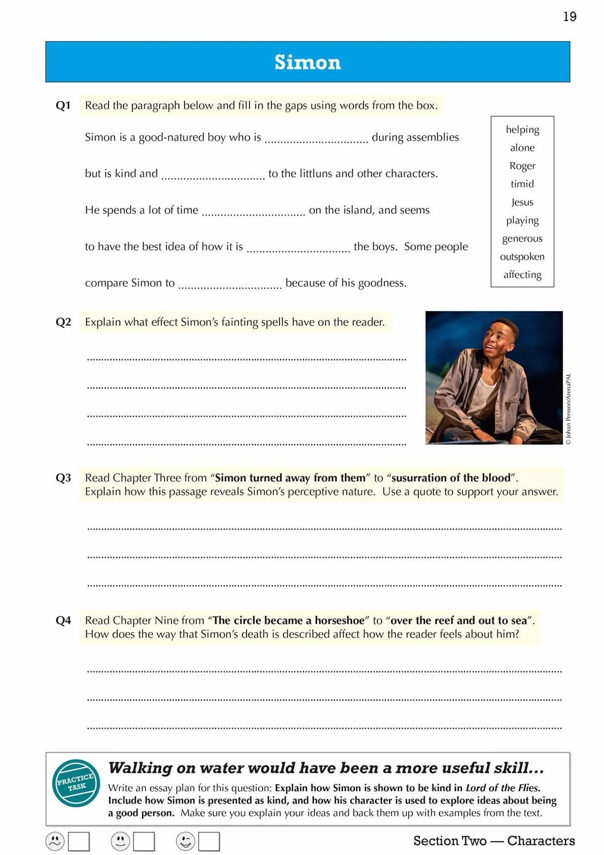 GCSE English - Lord of the Flies Workbook (includes Answers)
