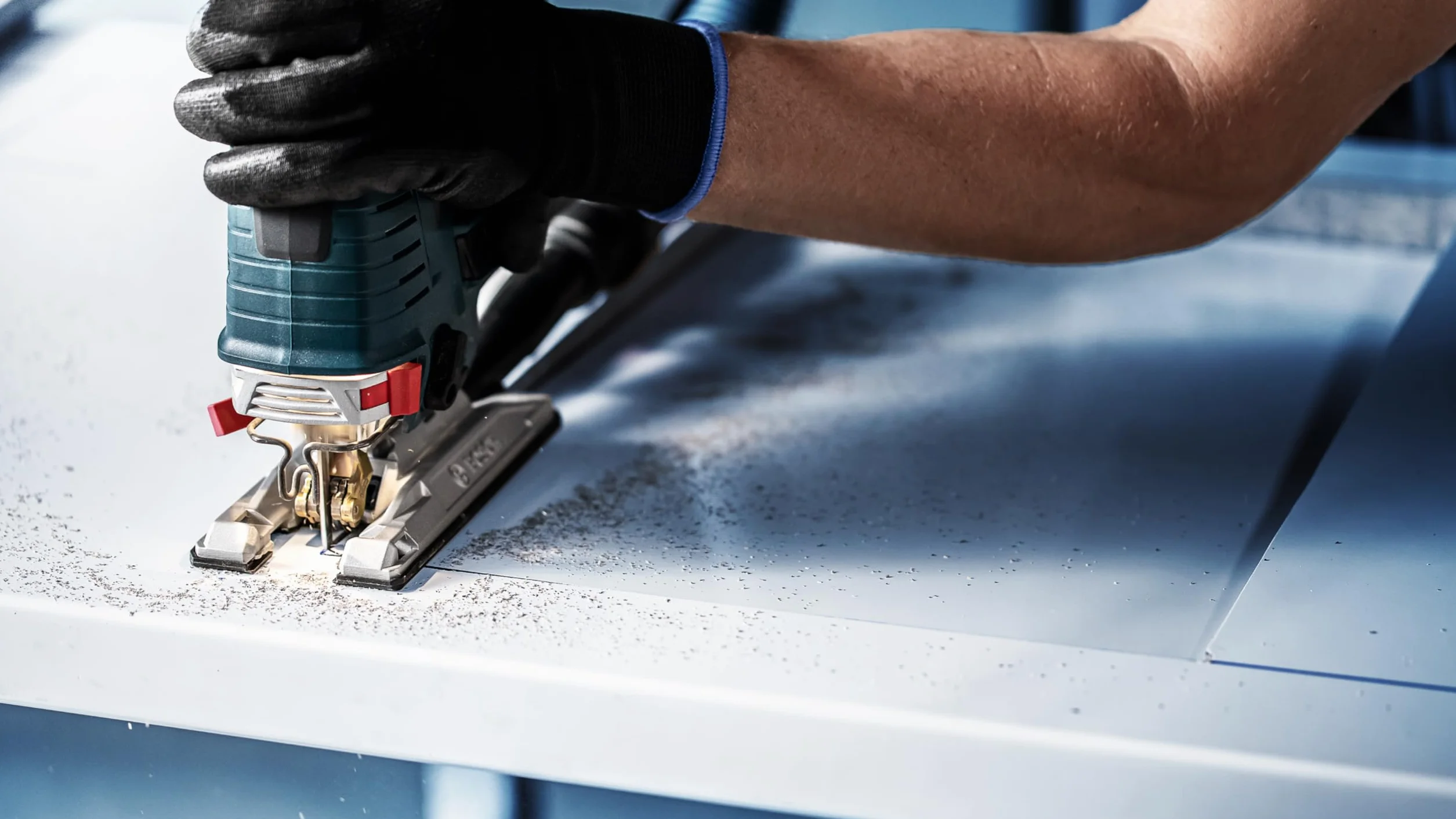 Bosch 5x Brzeszczot do wyrzynarki EXPERT Hardwood 2-side clean T308BFP (do Płyty powlekane tworzywem sztucznym, Blat kuchenny, Długość 117 mm, Professional Akcesoria Wyrzynarka)