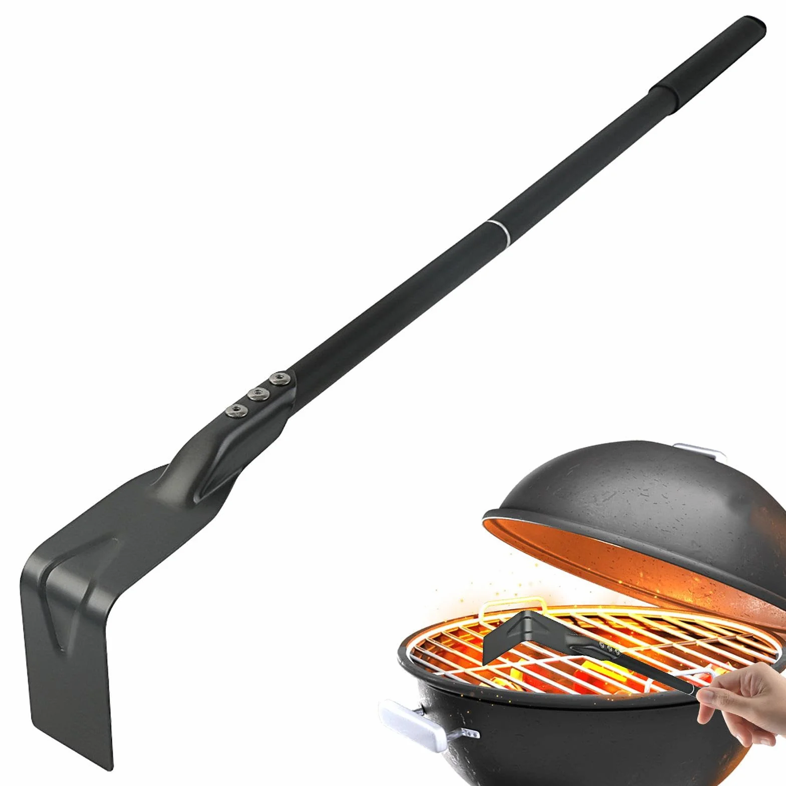 Motyka do grillowania popio?u | Czajnik w?giel drzewny Grill Piekarnik do pizzy Popió? | ?dzie popio?u grabienia w?gla drzewnego, grill w?giel drzewny Akcesoria pieca pizzy