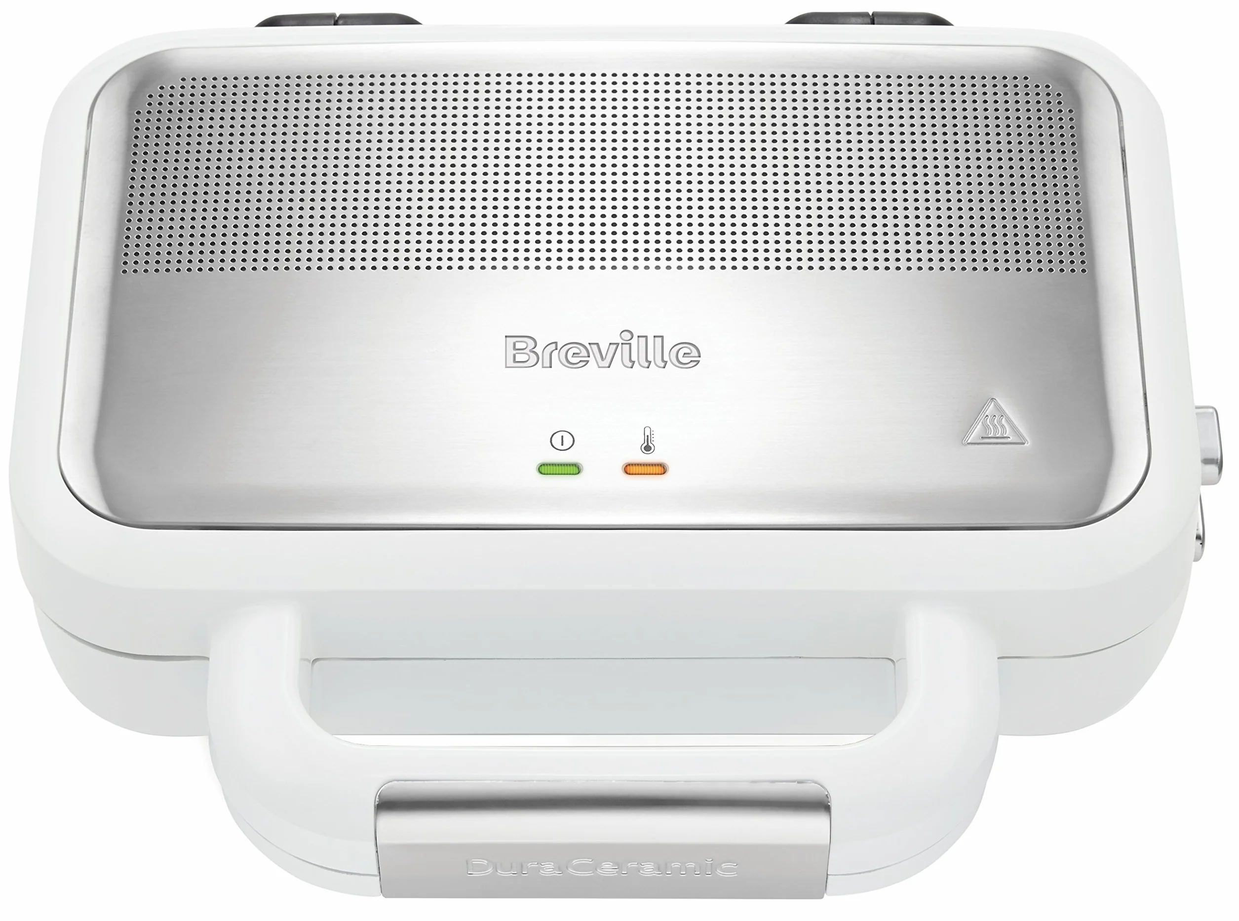 Breville VST074X DuraCeramic Opiekacze Do Kanapek, Stal Nierdzewna, 850 W, L, Szary