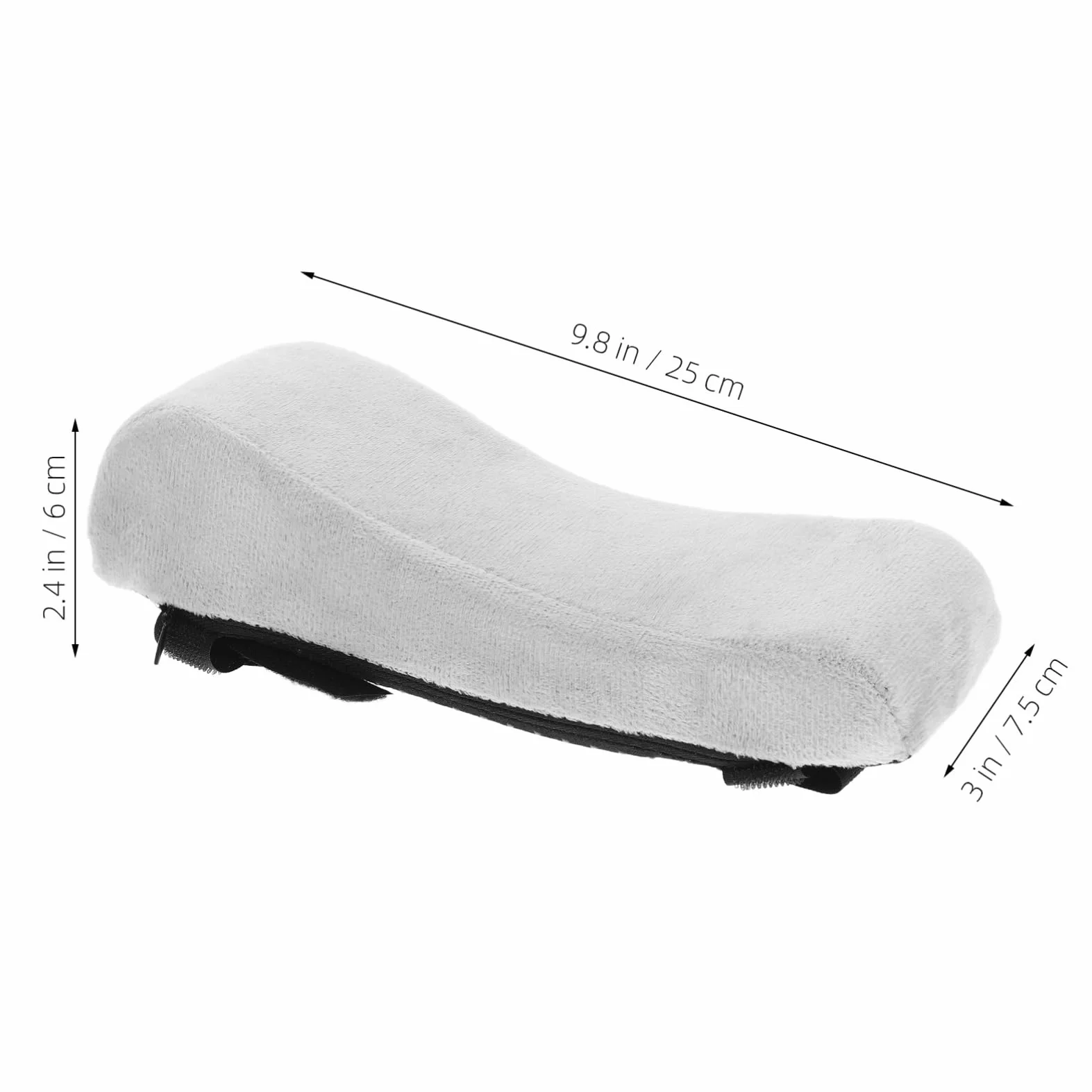 SHINEOFI Poduszka Podłokietnikowa Ergonomiczna z Pianki Memory do Fotela Biurowego Fotela Gamingowego Podpórki pod Ręce Szara
