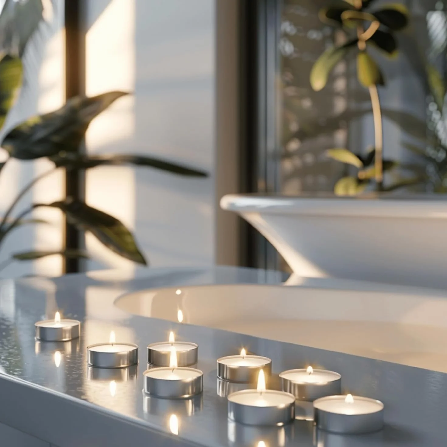 Horeca Candles - Białe, Bezzapachowe Świece Tealight Premium - Zestaw 50 Sztuk - Czas Palenia 8 Godzin