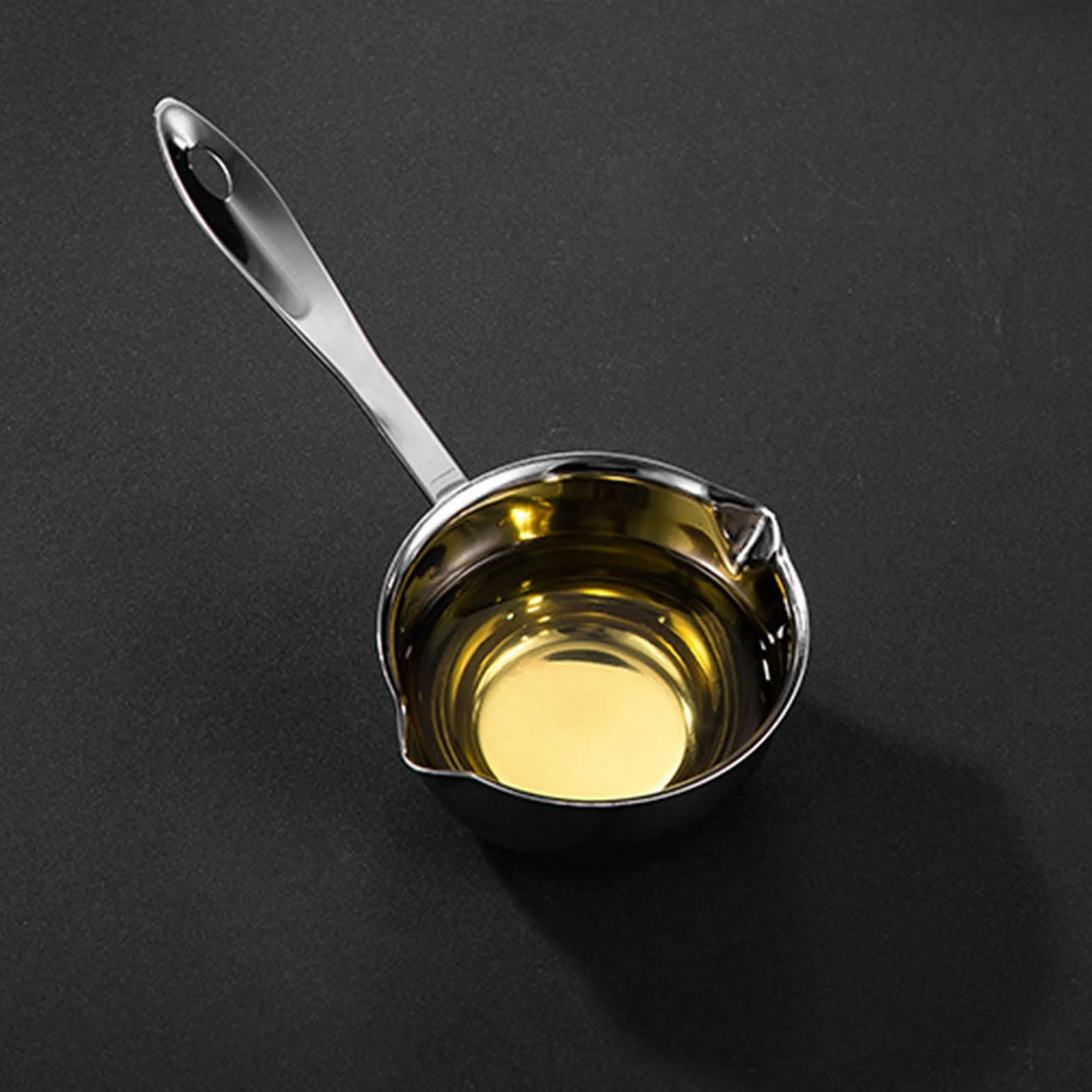 Garnek do Podgrzewania Masła ze Stali Nierdzewnej 300ML, Płaskie Dno Indukcyjne