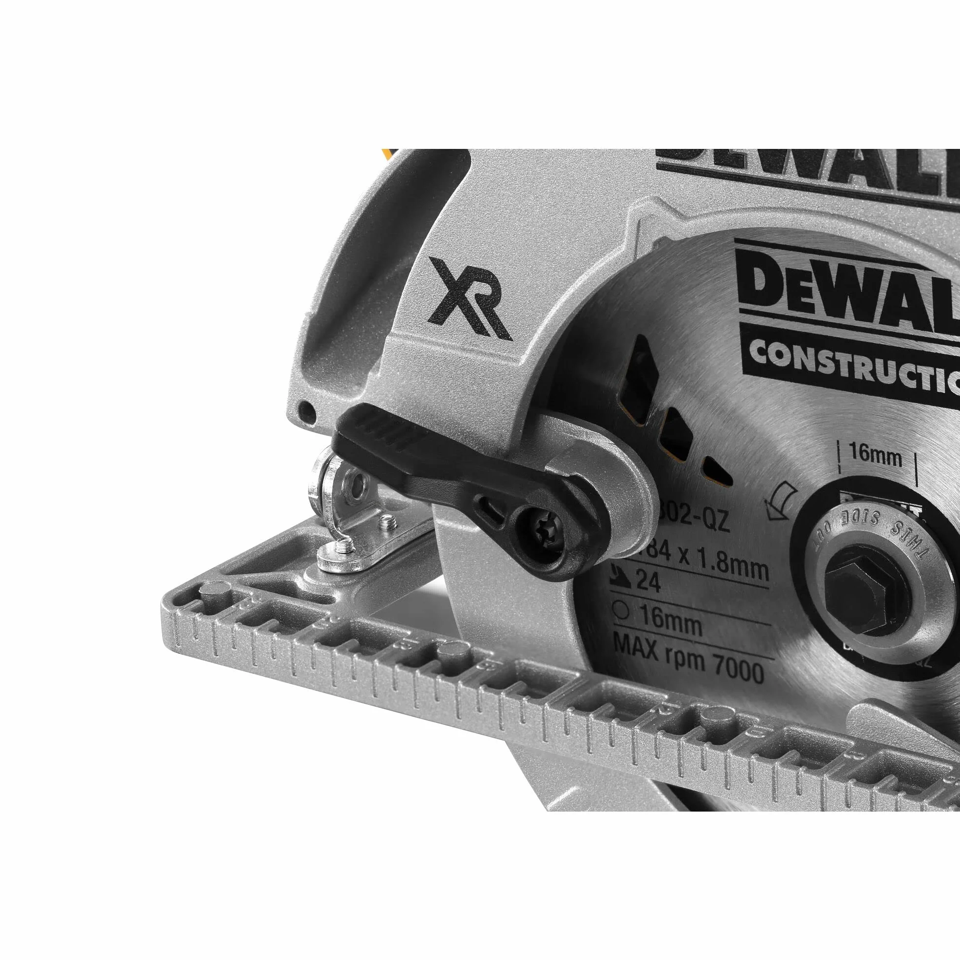 DEWALT Nowoczesny Piła circular bez escobillas xr 18v ø184mm i 58mm prof. bez ładowarka/akumulator z walizka tstak vi (z base do rail) dla profesjonalistów i majsterkowiczów 18v 58mm
