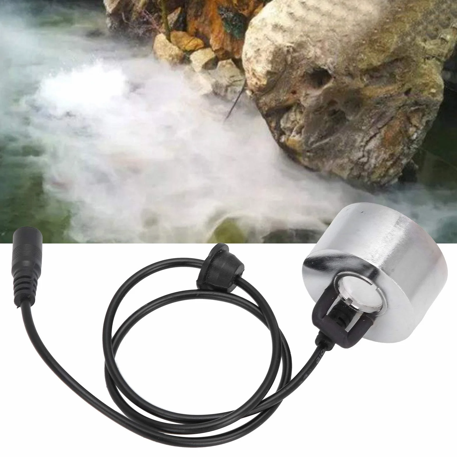 Fogger Mist Maker, Mini staw ze stopu cynku Fontanna ogrodowa Fogger Indoor Outdoor Fontanna Akcesoria Staw Fish Tank Fog Machine 60cm, 24V
