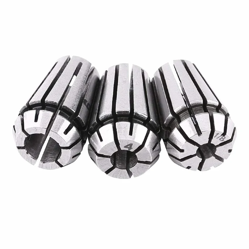 3 Stück ER11 CNC-Spannzangen-Fräsdrehmaschinen-Werkzeug 1/17 Zoll (3,175 mm) 4 mm 6 mm