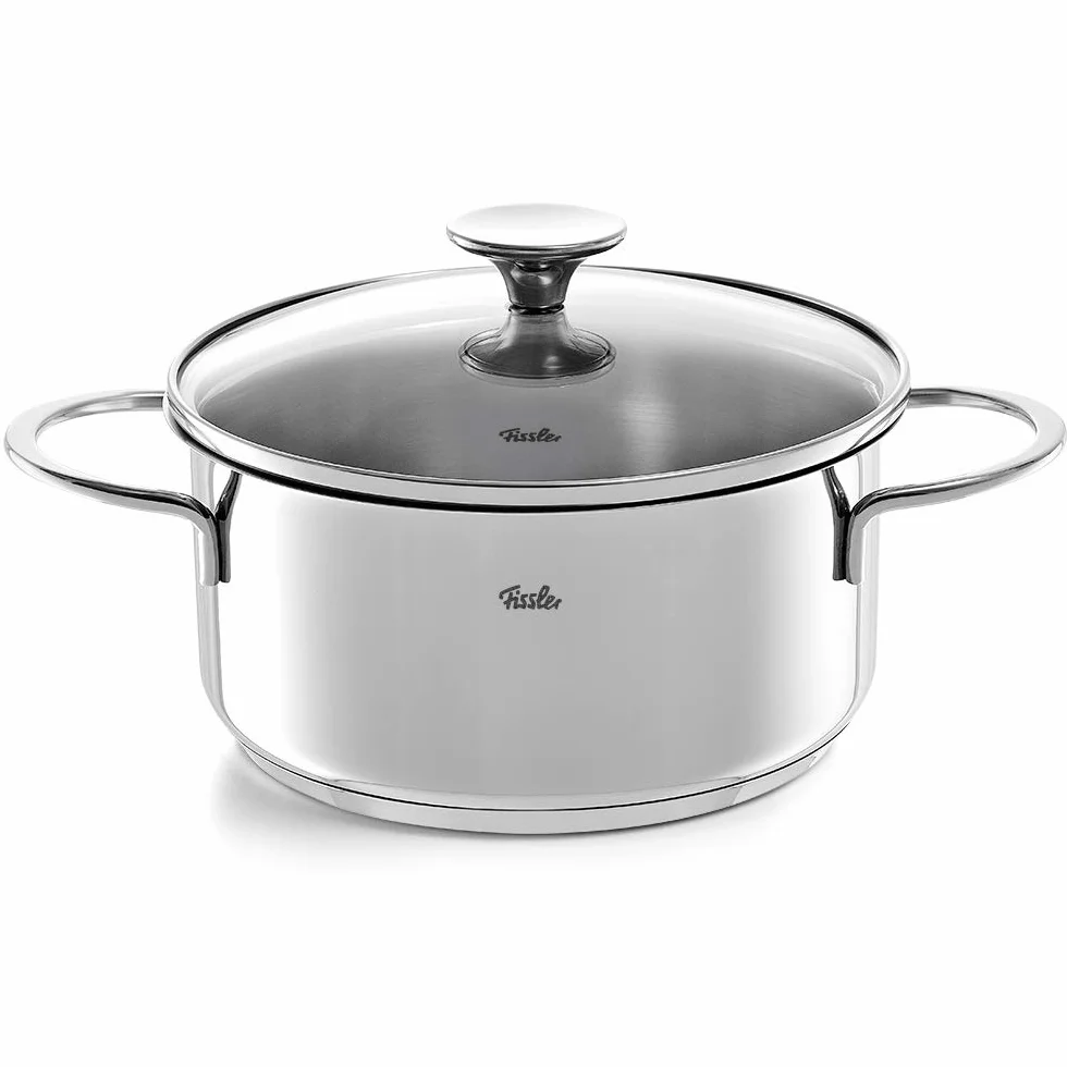 Fissler Copenhagen Zestaw Garnków, Szkło, Stal Szlachetna, 5 Sztuk