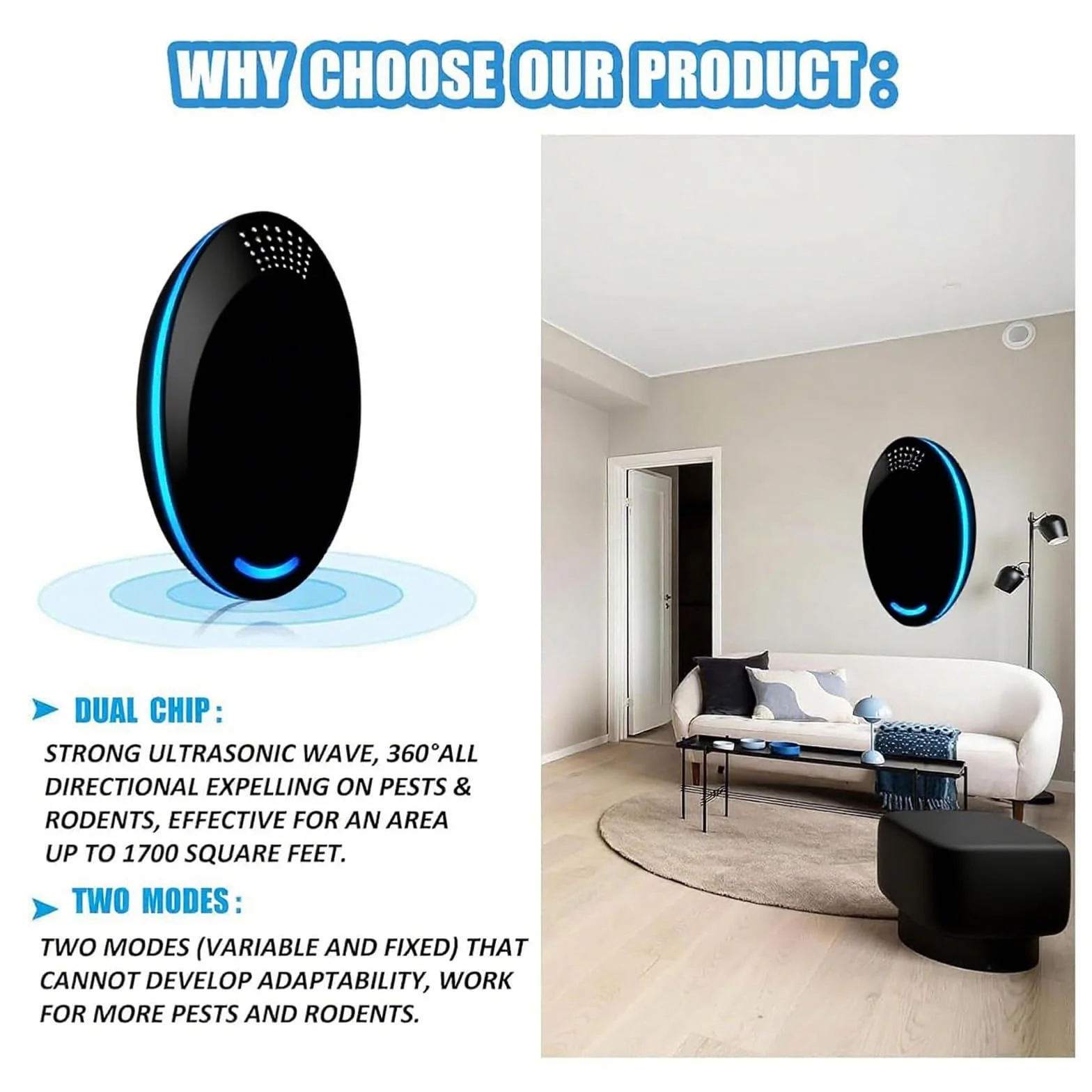 Easy to Use,Effective,Suitable for Indoor,2 Pack,Black