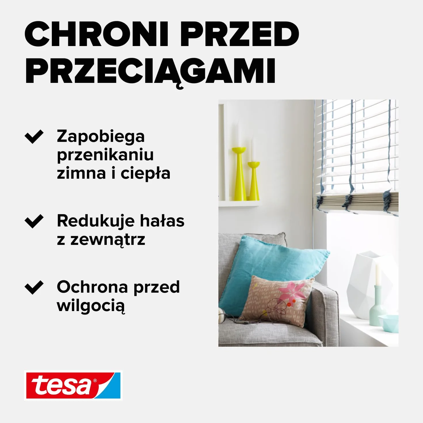 tesa INSULATION L uszczelka gumowa - Samoprzylepna uszczelka do izolacji szczelin w oknach i drzwiach - Brązowa - 6 m x 9 mm x 5,5 mm