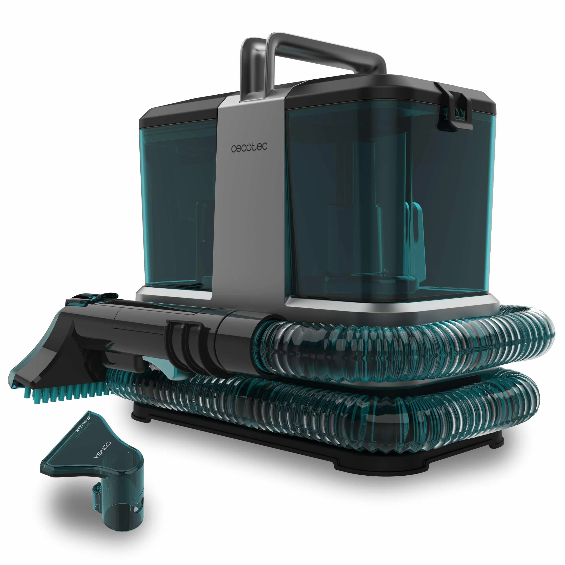 Cecotec Conga 2000 Carpet&Spot Clean Compact środek do czyszczenia dywanów i odkurzacz. Moc 330 W, kompaktowa konstrukcja, 2 zbiorniki o pojemności 800 ml i 500 ml, dysza natryskowa