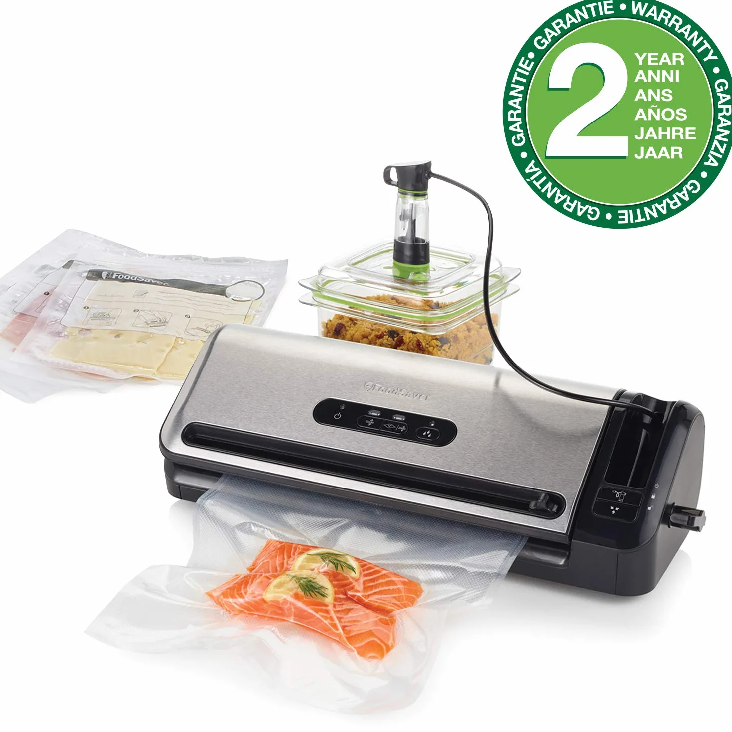 FoodSaver zgrzewarka próżniowa FFS017X tryb wilgotne suche pakowarka
