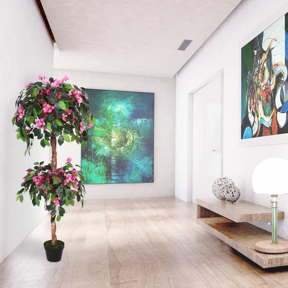 Bougainvillea Roślina Sztuczne Drzewo Plastik 150 cm Decovego