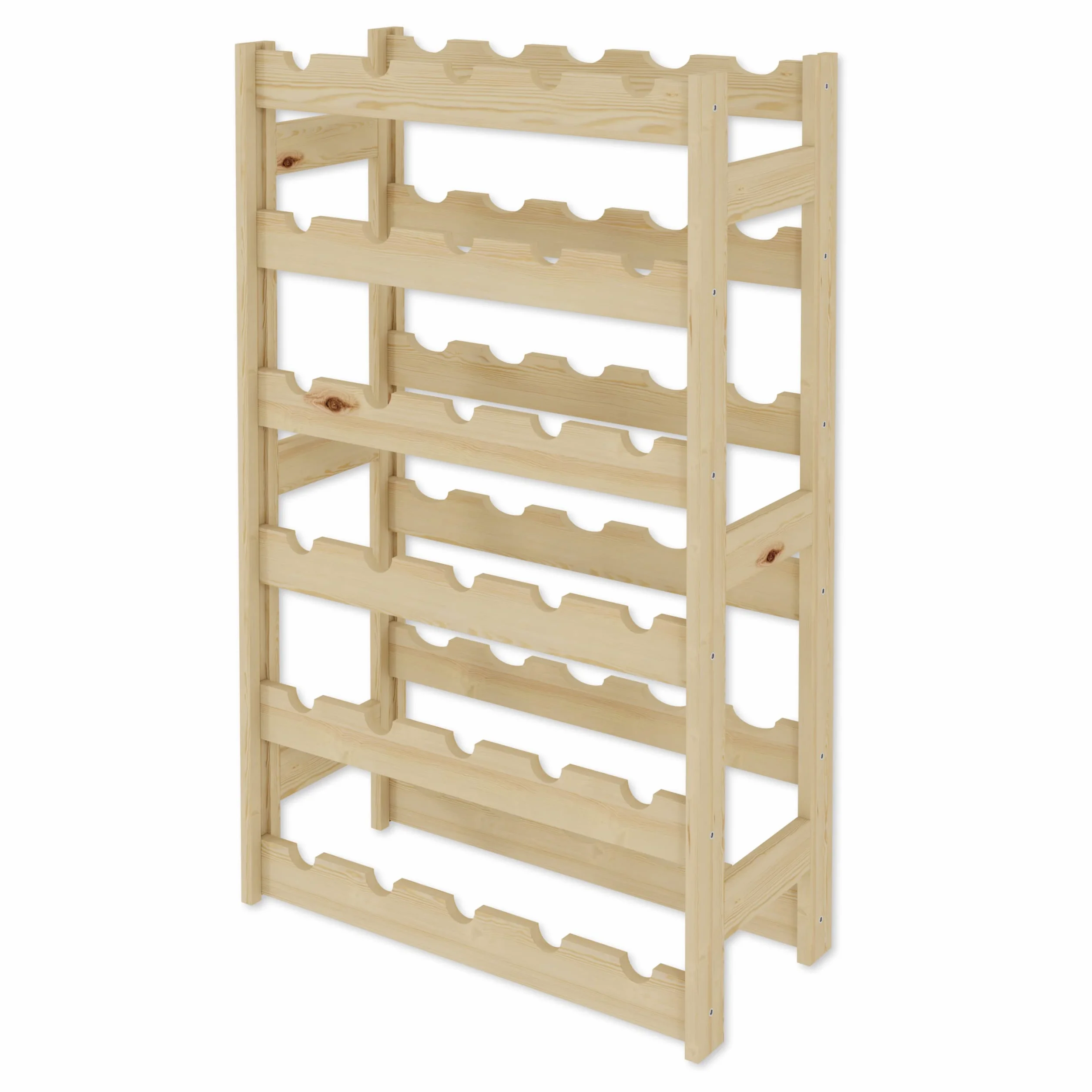 Lenmar Drewniany Regał na Wino 30 Butelek 86x53x25 cm RW-1-30
