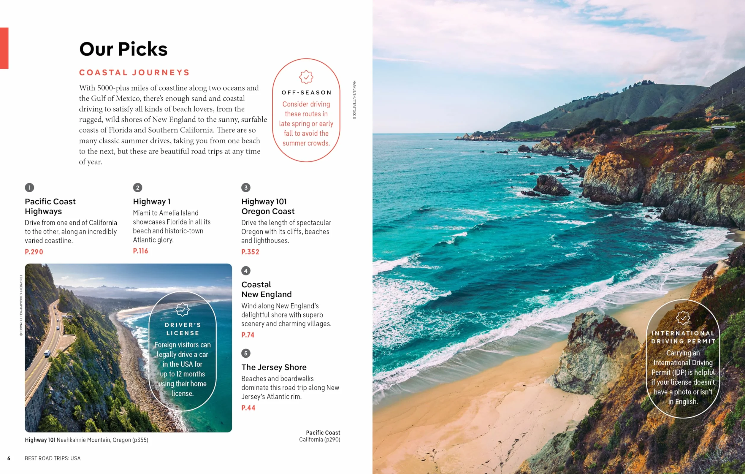 Best Road Trips USA 5ed -anglais-: escapes on the open road