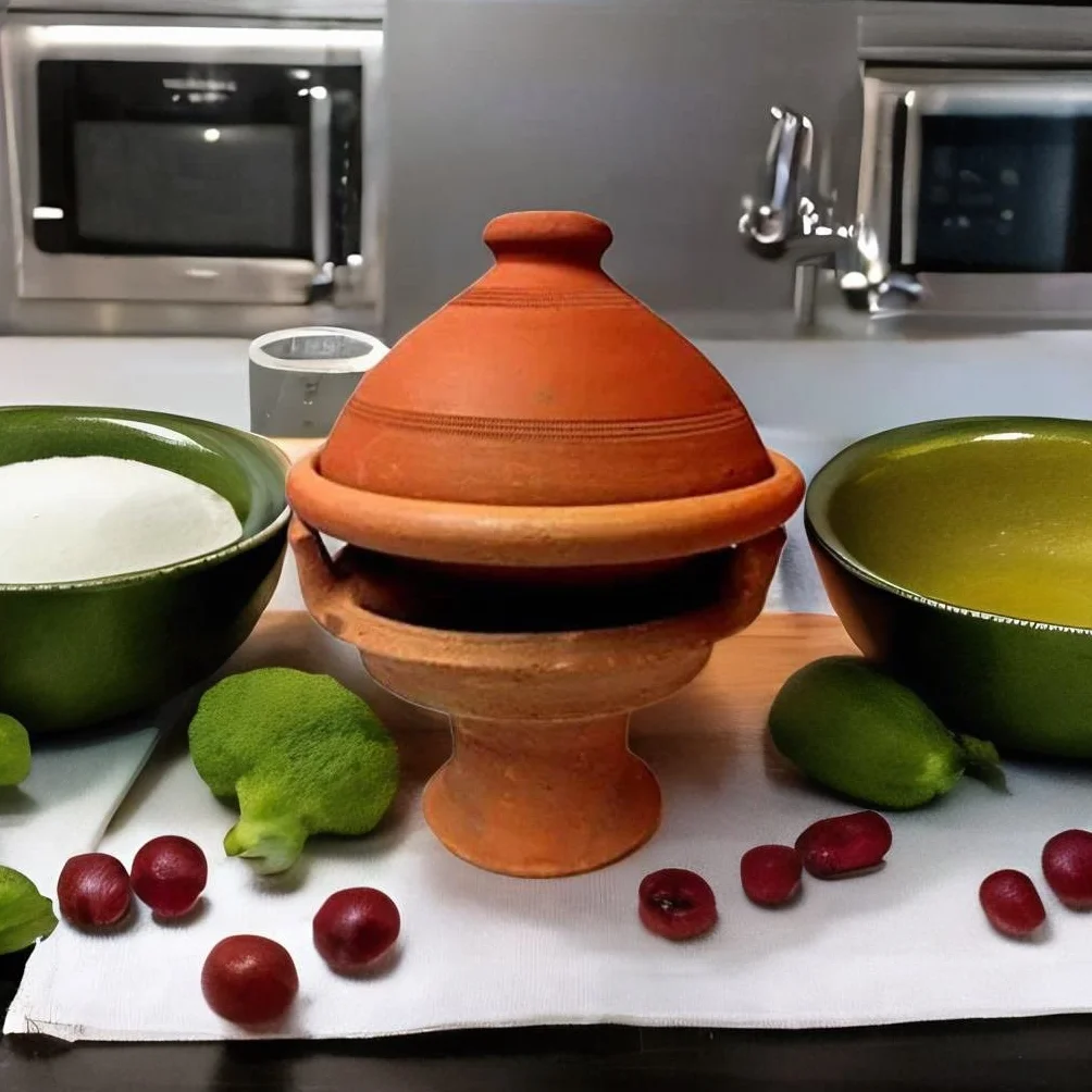 Marrakesch Orient & Mediterran Interior Marokański tadżin Tuareg 30 cm wraz z podgrzewaczem