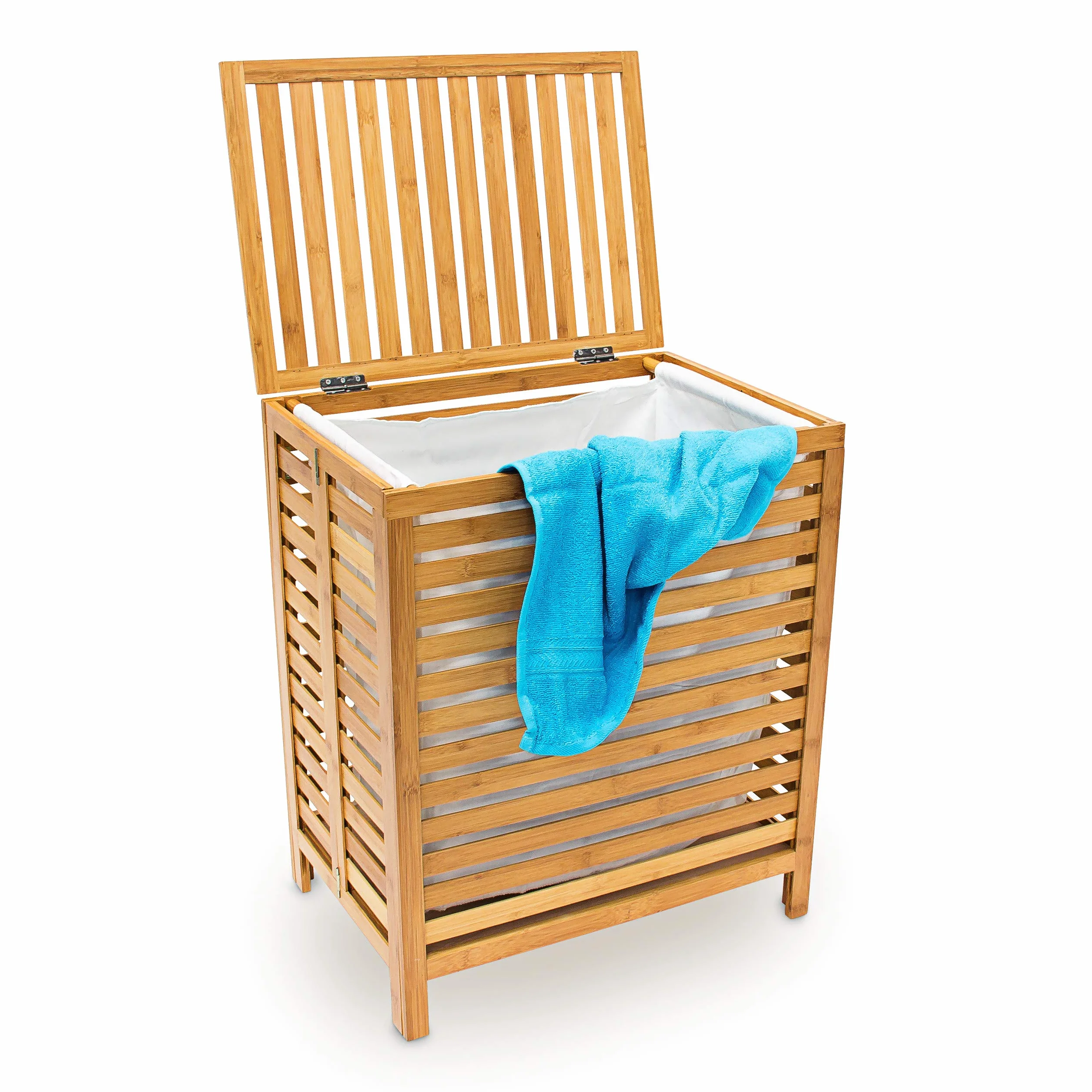 Relaxdays Skrzynia na Pranie, Brązowy