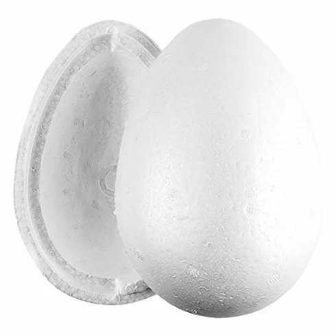 Styropianowe jajko 2-częściowe 20 cm Ø 14 cm duże podzielne