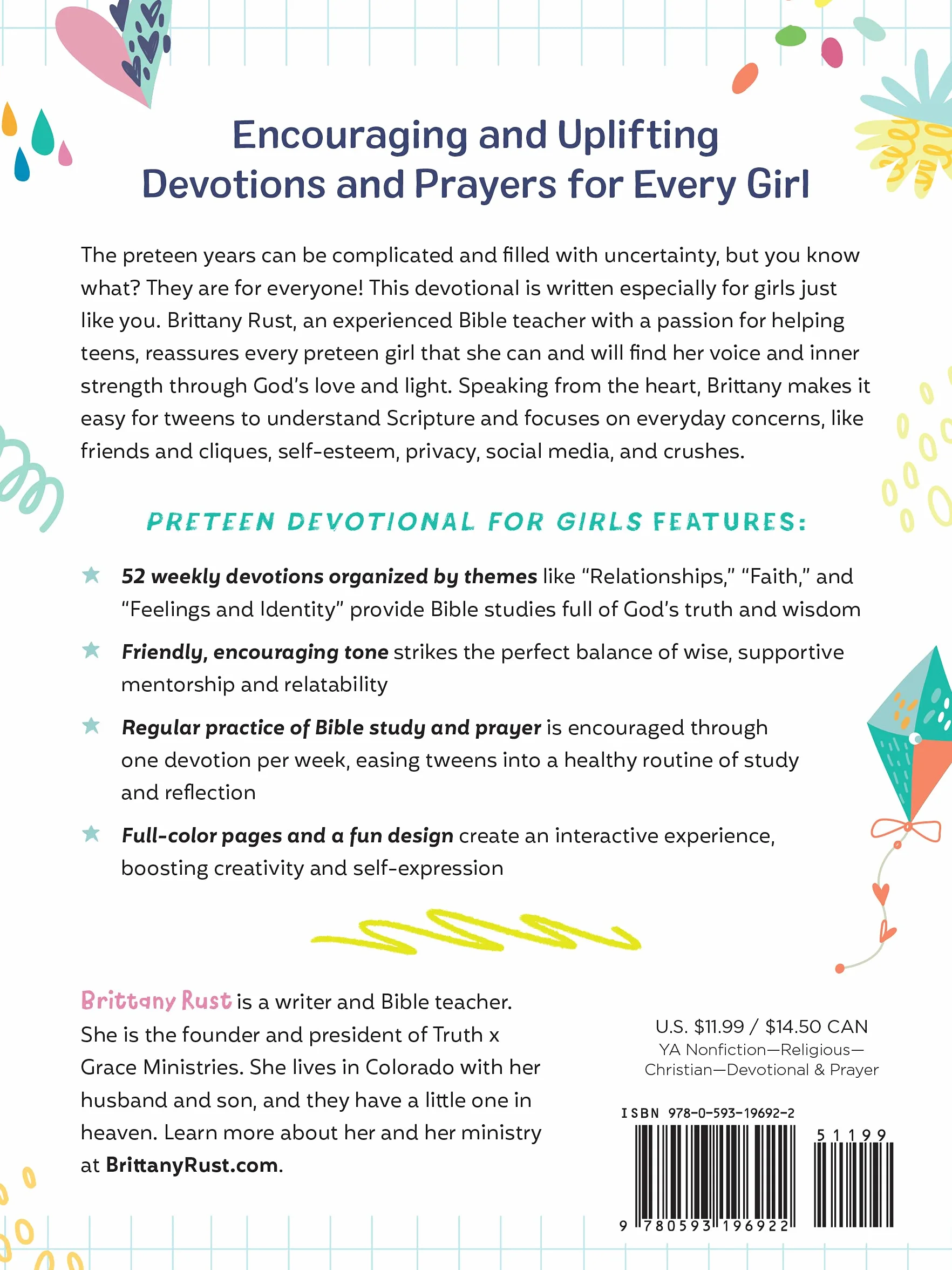 Preteen Devotional for Girls: 52 Weeks of Encouraging Devotions and Scripture for Tweens