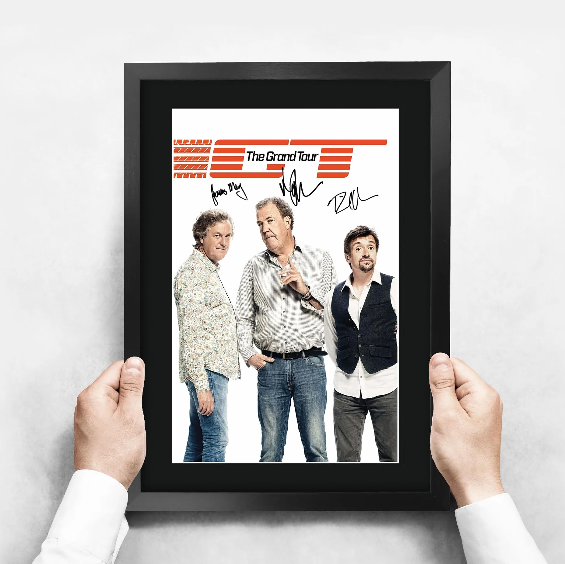 HWC Trading The Grand Tour Prezenty Drukowane Podpisane Zdjęcie Z Autografem Dla Fanów Pamiątek Telewizyjnych - A3 Oprawione