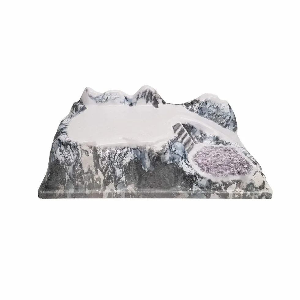 MyVillage-BASIS KERSTDORP FULL COLOUR MONT BLANC 42x25CM