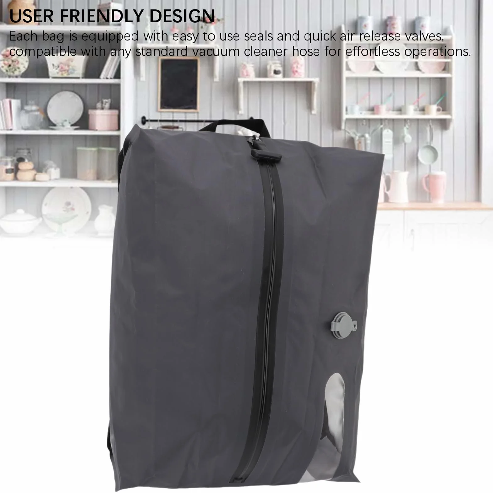 Worki Kompresyjne Próżniowe 16L Wielokrotnego Użytku z Zaworami do Podróży (GREY)